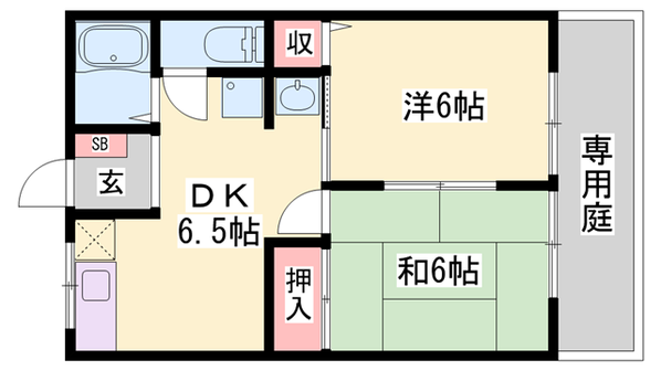 ビラウイングの物件間取画像
